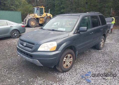 2005 Honda Pilot Ex-L from USA, damaged, VIN 5FNYF18595B032557